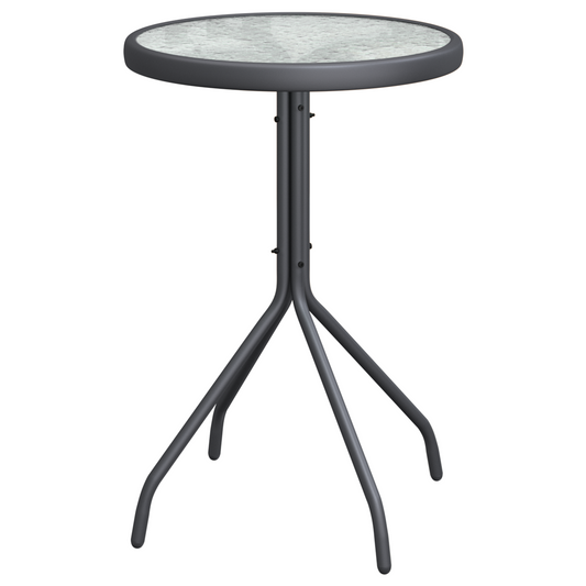 Hage Bistro Sett 3 pcs Grå Stål