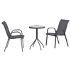 Hage Bistro Sett 3 pcs Grå Stål