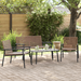 Hage Spisegruppe 4 pcs Brun polyrotting