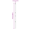 Gjerdepunkter Manual 7 pcs Grå Ø32mm 170 cm Galvanisert stål