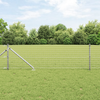 Gjerdepunkter 7 pcs sølv Ø32mm 100 cm Galvanisert stål