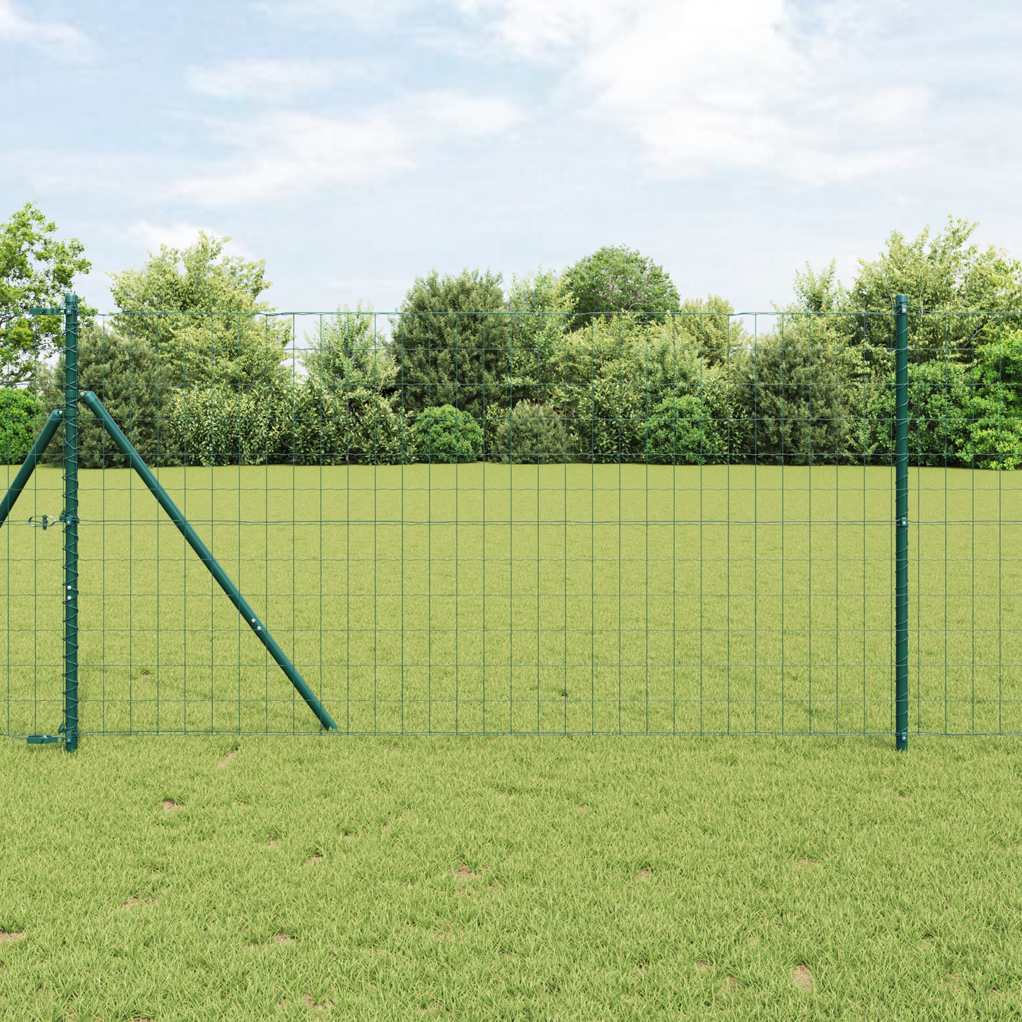 Euro gjerde grønn 1,2 x 10 m PVC-belagt jern