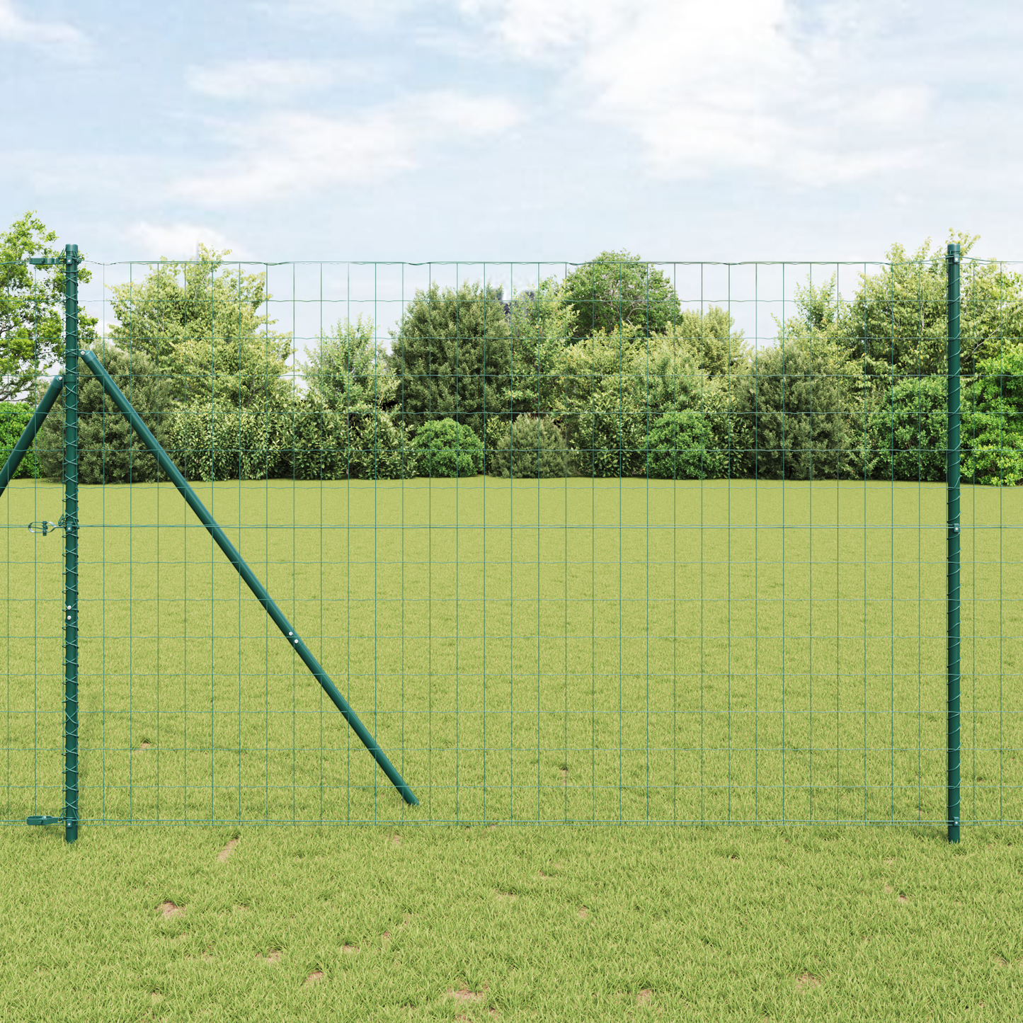Euro gjerde grønn 1,5 x 10 m PVC-belagt jern