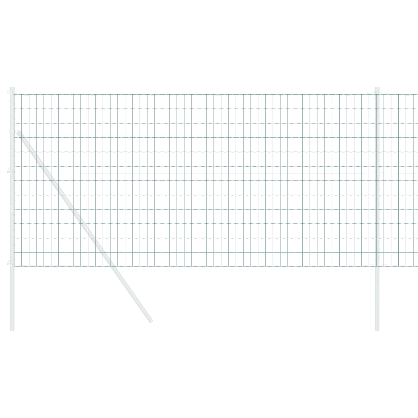 Euro gjerde grønn 1 x 25 m PVC-belagt jern
