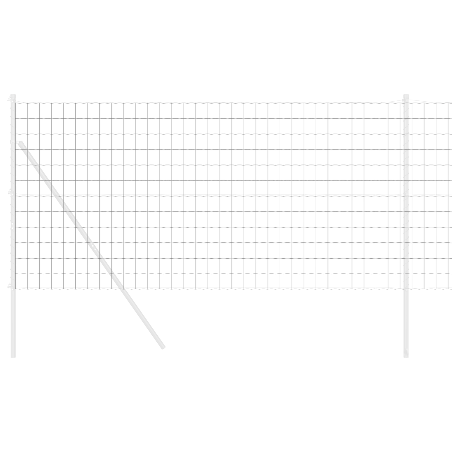 Euro gjerde Grå 1,4 x 10 m PVC-belagt jern