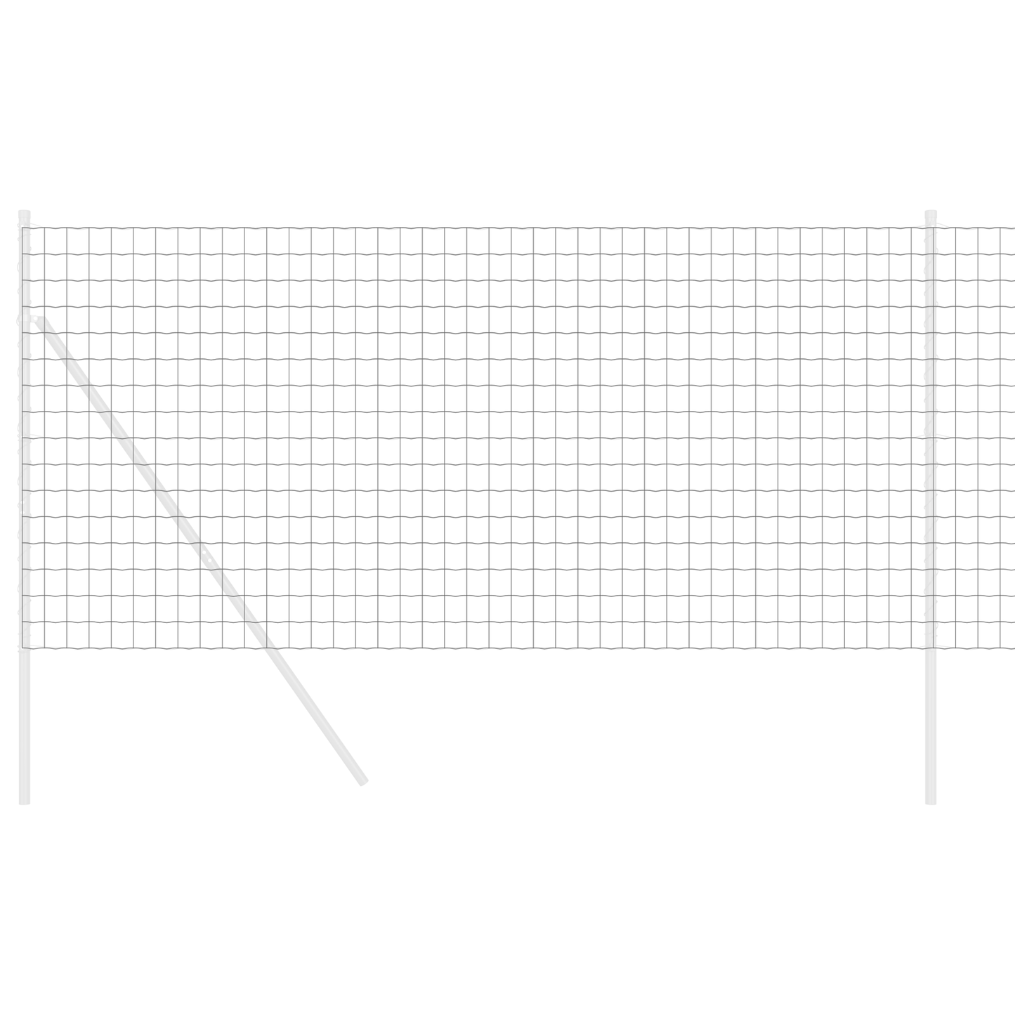 Euro gjerde Grå 1,4 x 10 m PVC-belagt jern