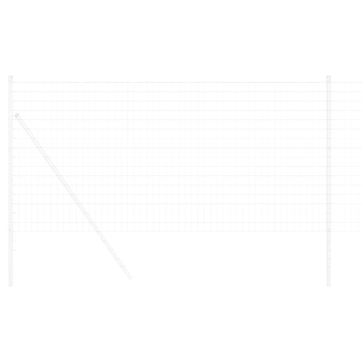 Euro gjerde 1,4 x 10 m PVC-belagt jern