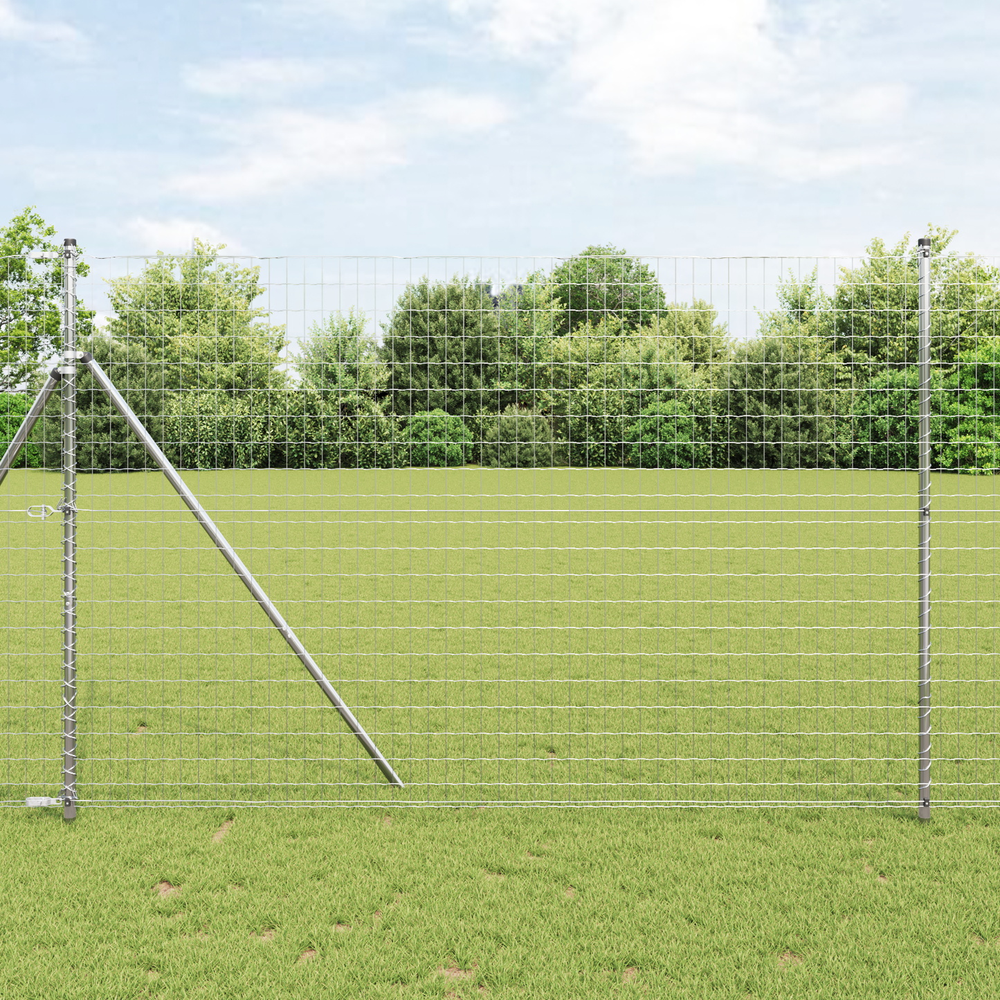 Euro gjerde 1,5 x 10 m PVC-belagt jern