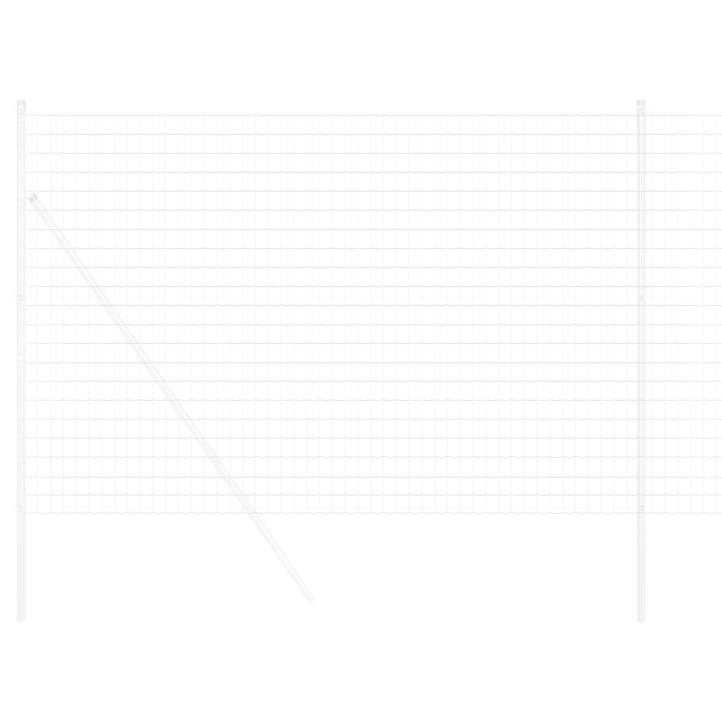 Euro gjerde 1,6 x 10 m PVC-belagt jern