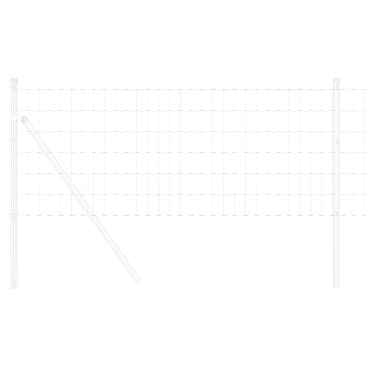 Euro gjerde 0,4 x 25 m PVC-belagt jern