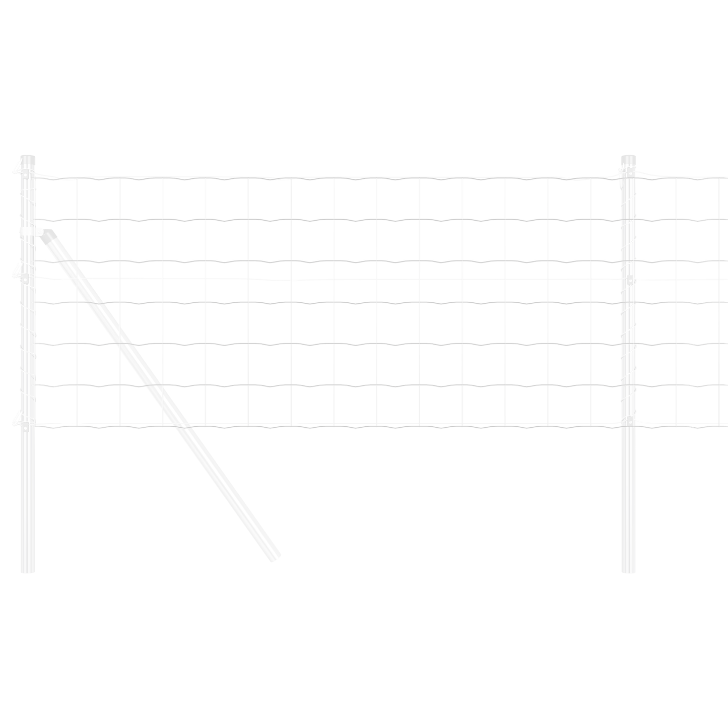 Euro gjerde 0,6 x 25 m PVC-belagt jern