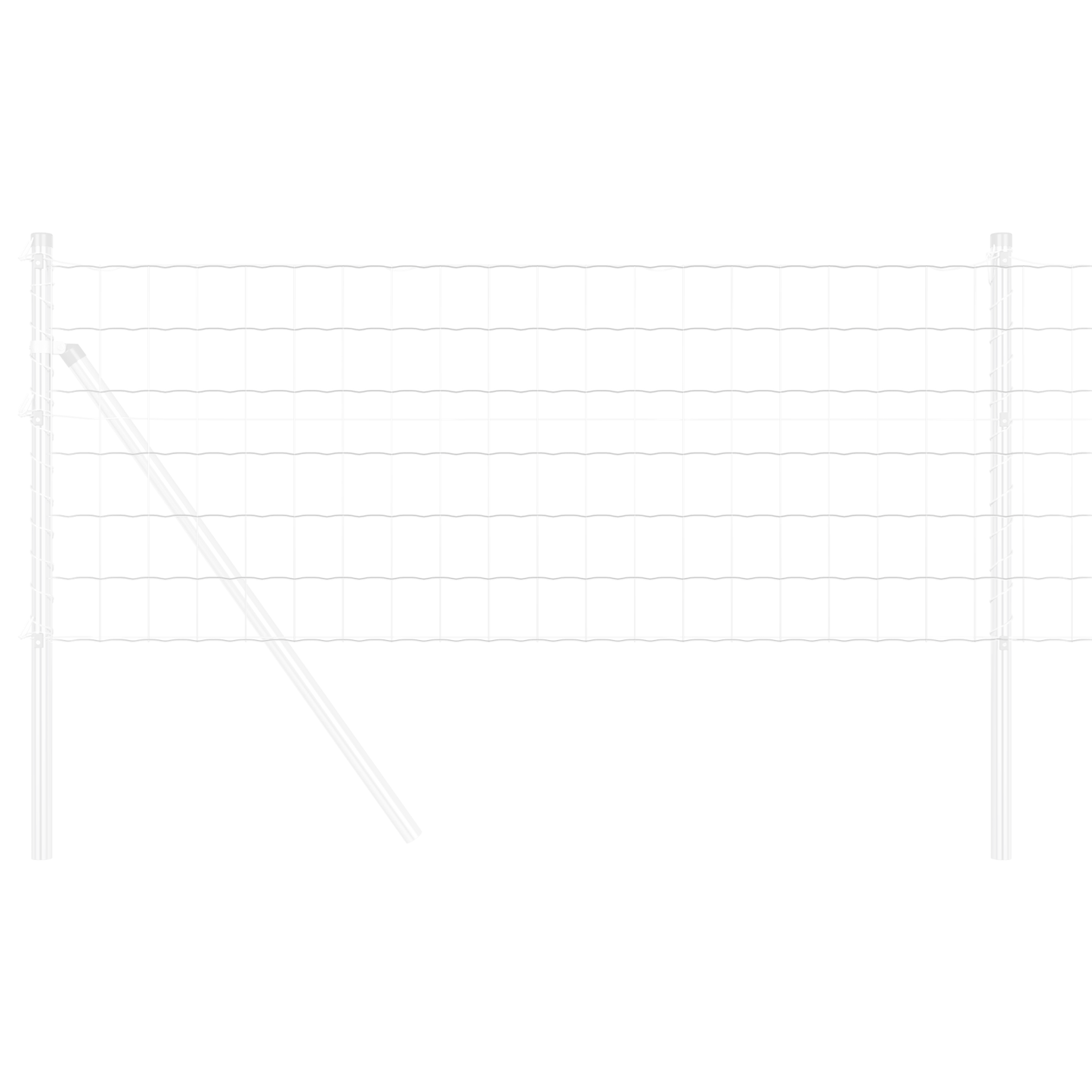 Euro gjerde 0,4 x 50 m PVC-belagt jern