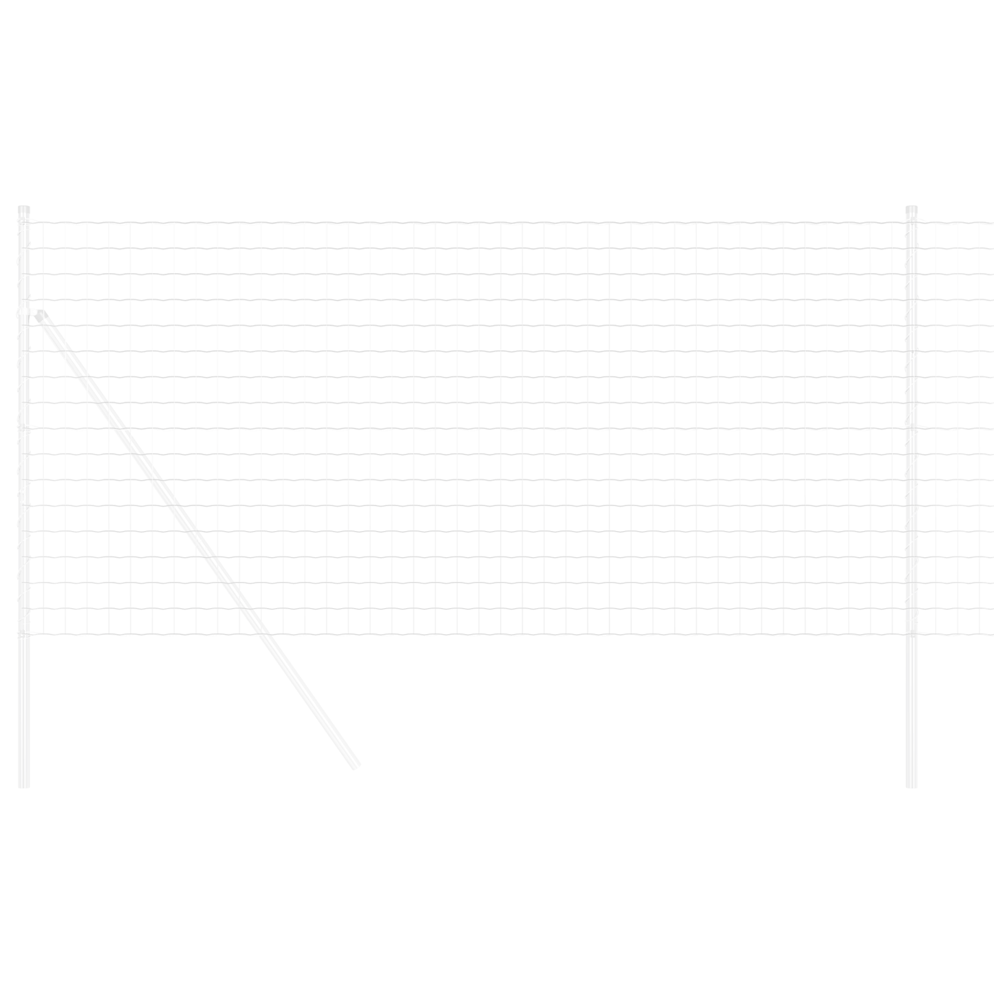 Euro gjerde 1,4 x 10 m PVC-belagt jern