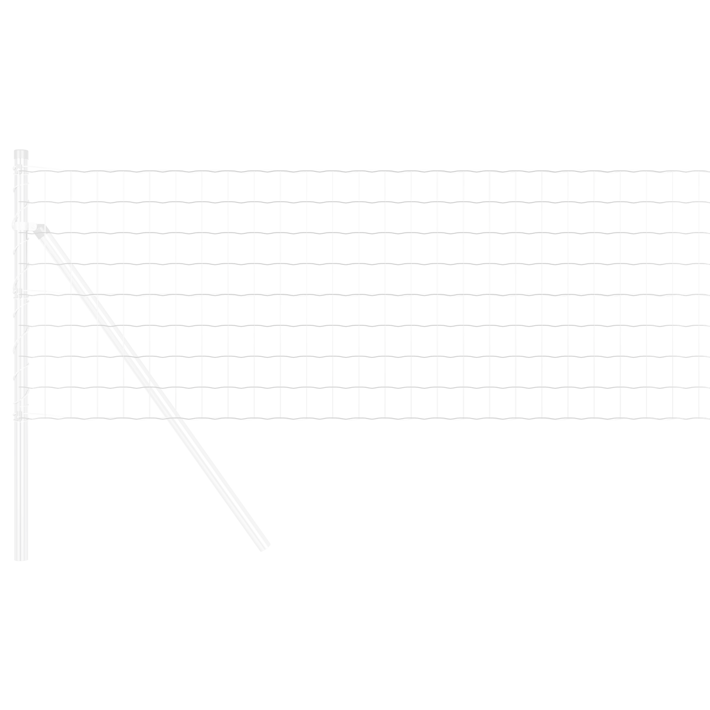 Euro gjerde 0,4 x 25 m PVC-belagt jern