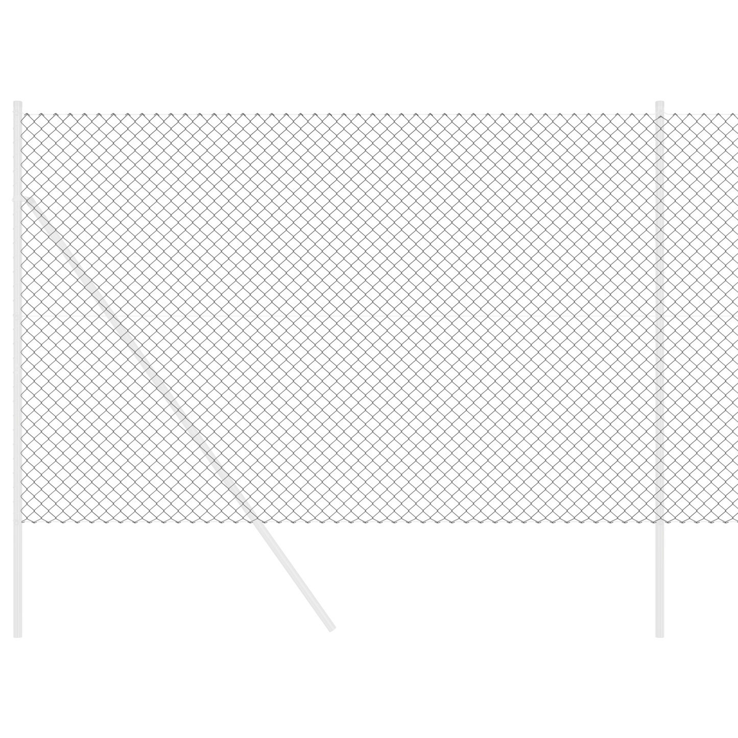 Kjedegjerde 10 x 1,6 m Stål Grå