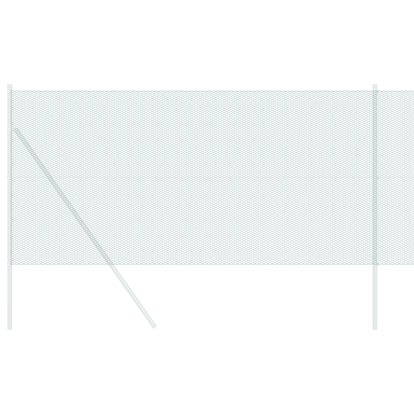 Sekskantet gjerde grønn 1 x 10 m PVC