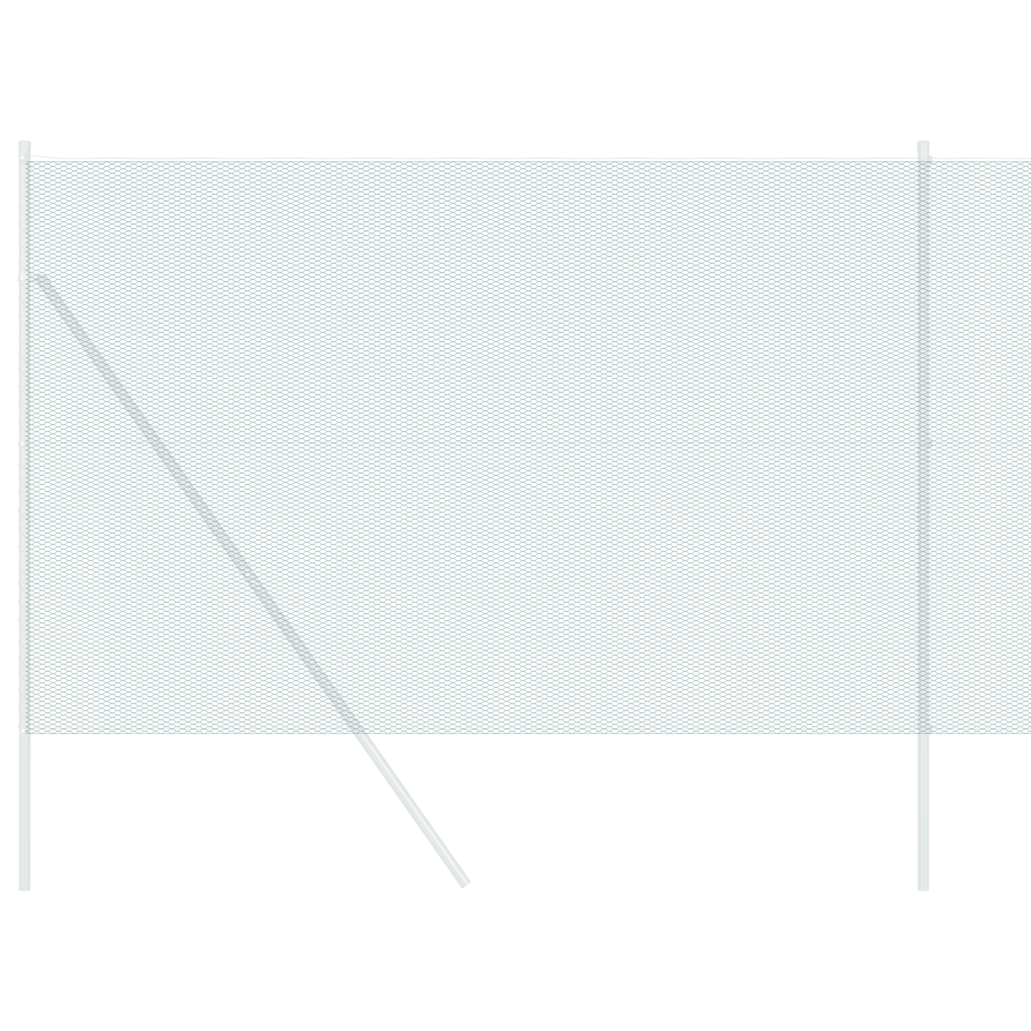 Sekskantet gjerde grønn 1,5 x 10 m PVC