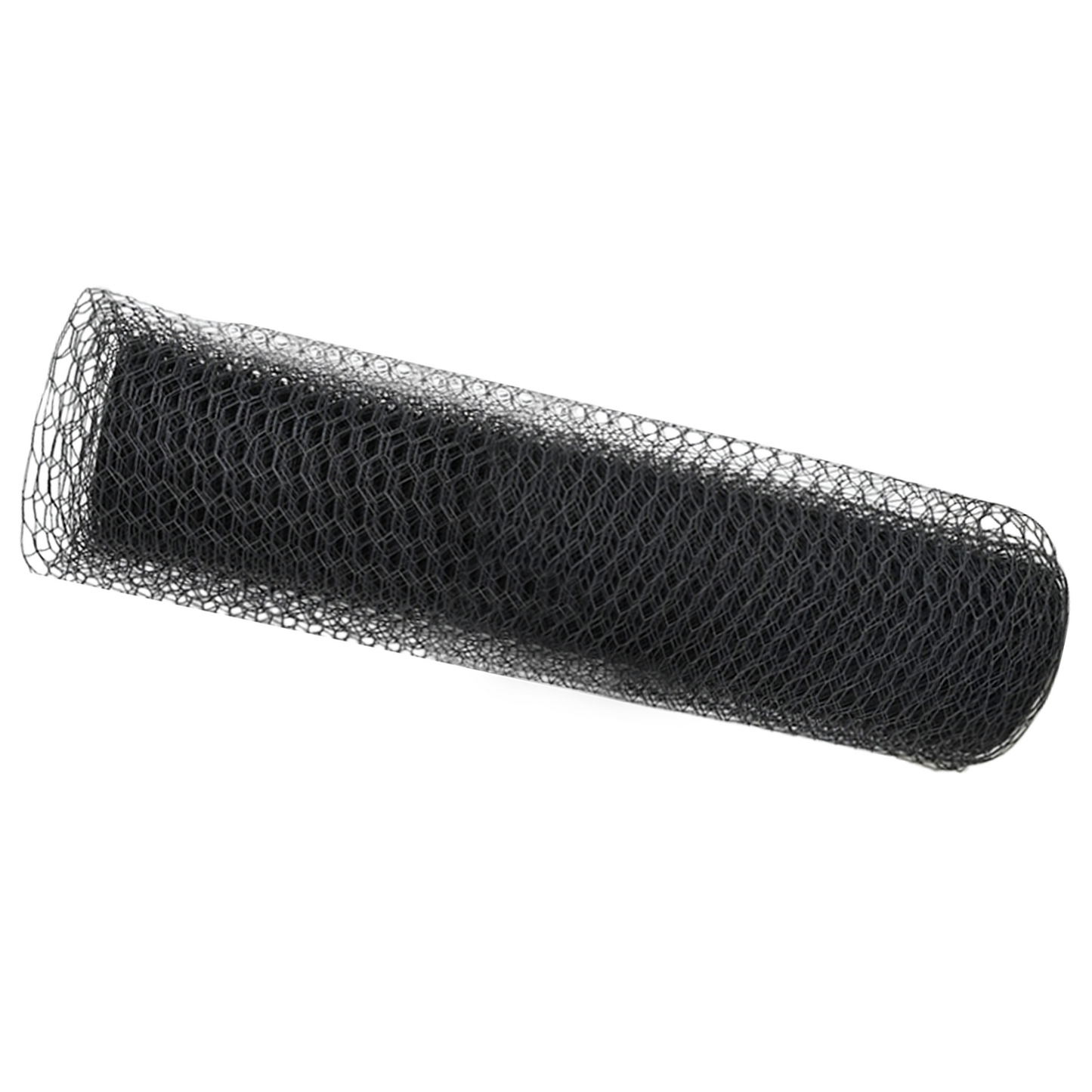 Sekskantet gjerde Grå 0,5 x 10 m PVC