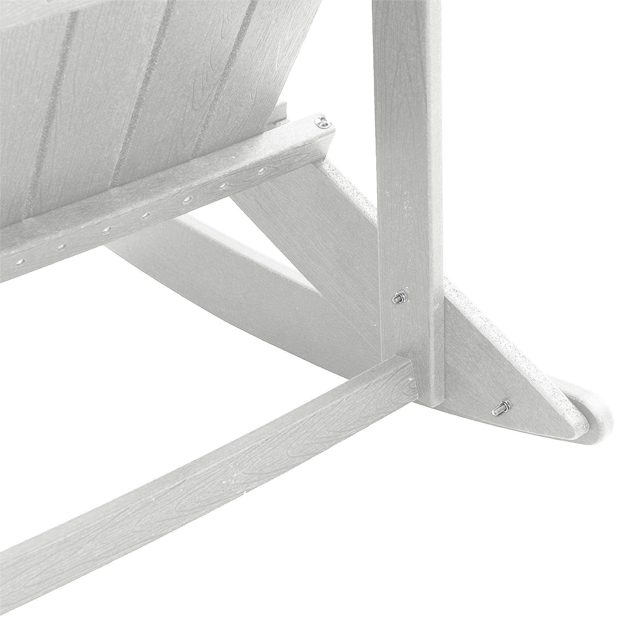 Adirondack gyngestol Hvit 73.5 x 92 x 90cm Plast
