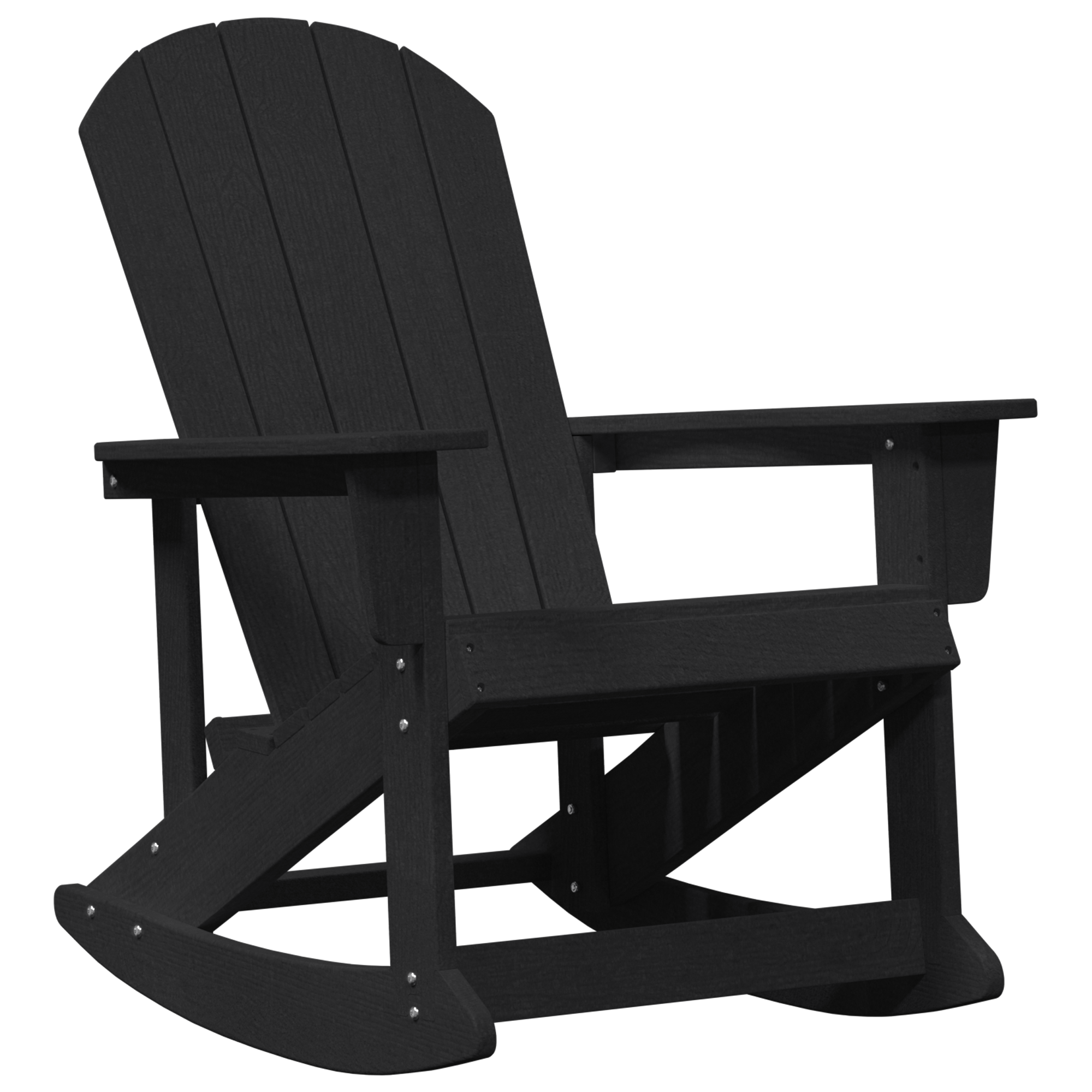 Adirondack gyngestol Svart 73.5 x 92 x 90cm Plast