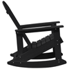 Adirondack gyngestol Svart 73.5 x 92 x 90cm Plast