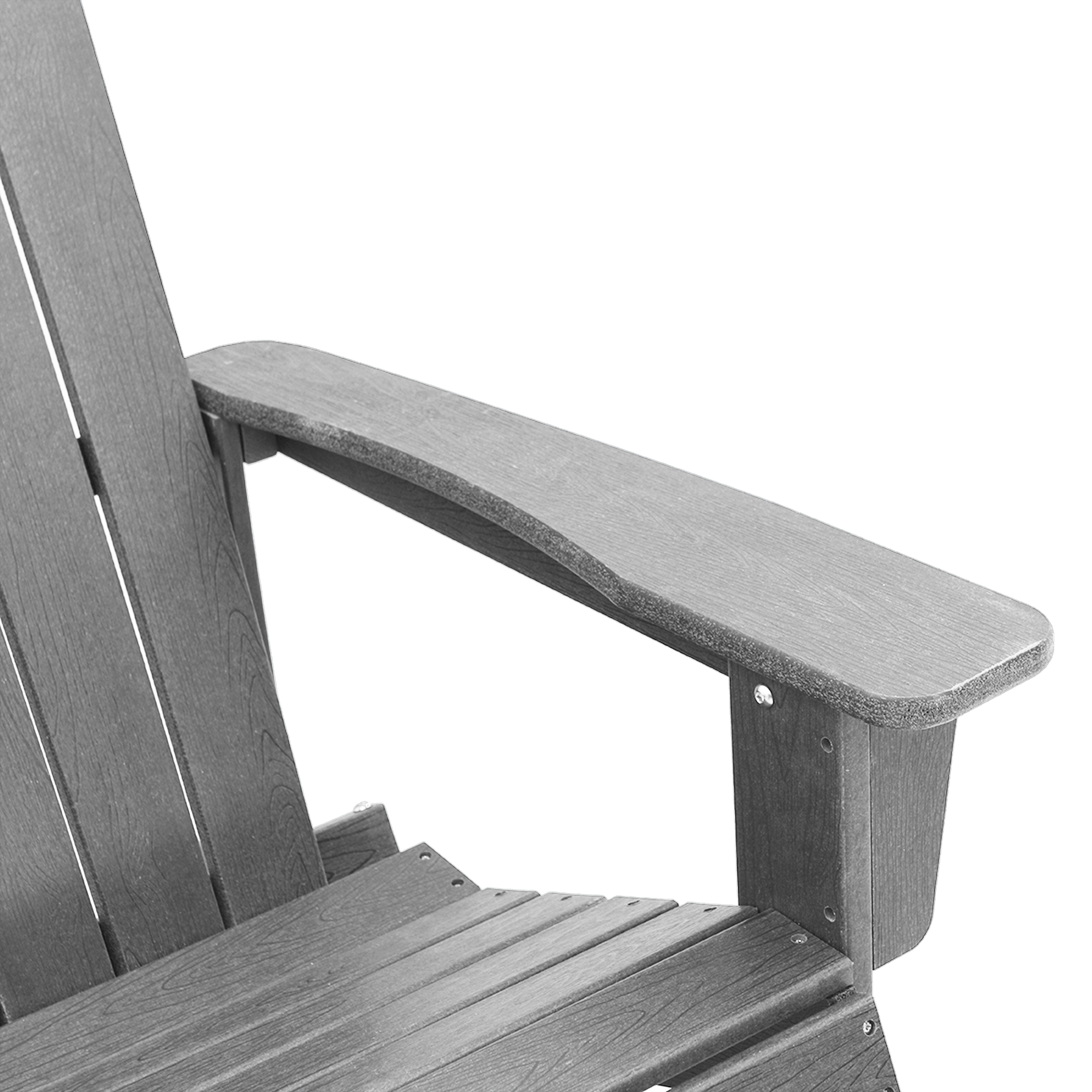 Adirondack gyngestol Lysegrå 73.5 x 92 x 90cm Plast