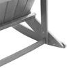 Adirondack gyngestol Lysegrå 73.5 x 92 x 90cm Plast