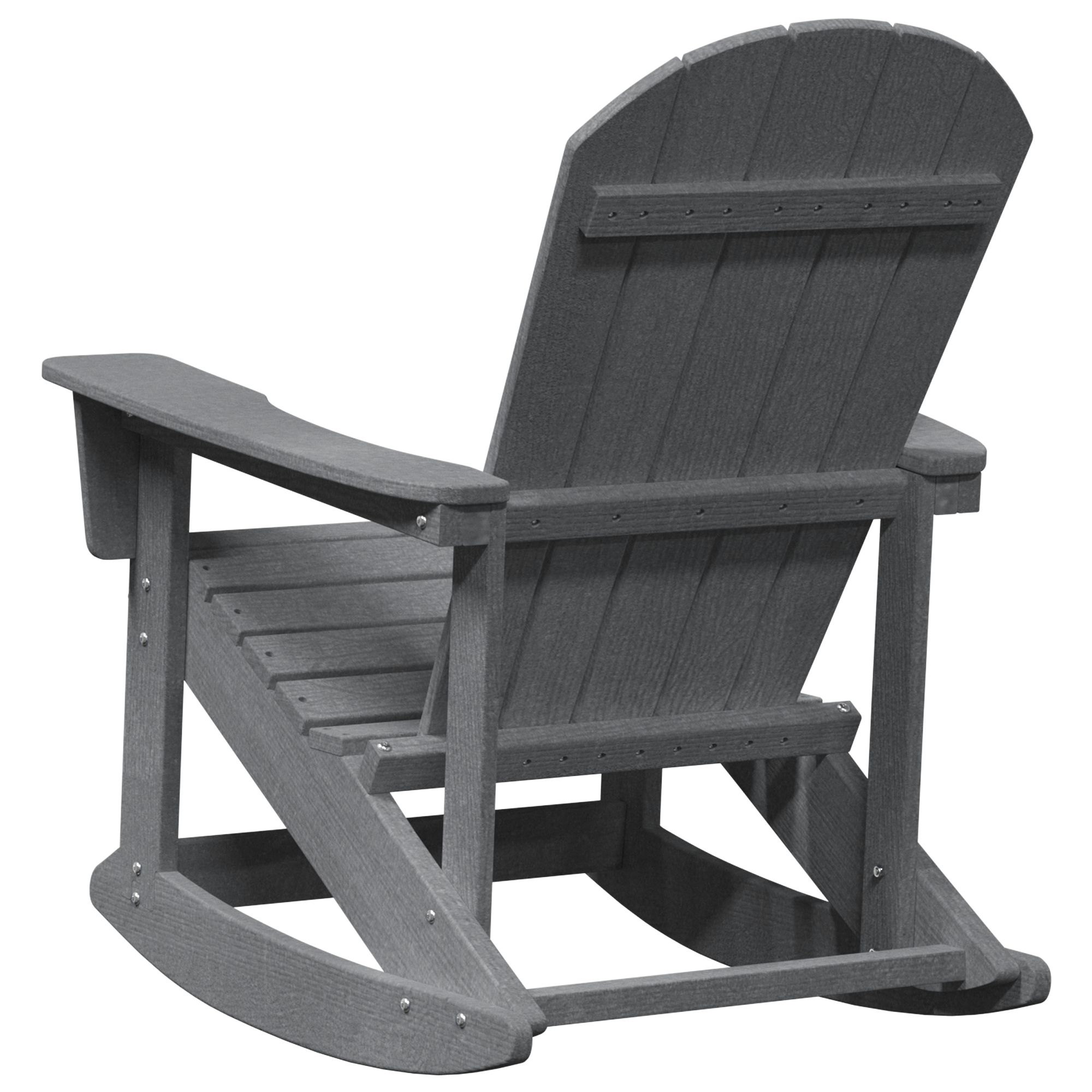 Adirondack gyngestol Lysegrå 73.5 x 92 x 90cm Plast
