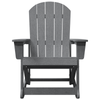 Adirondack gyngestol Lysegrå 73.5 x 92 x 90cm Plast