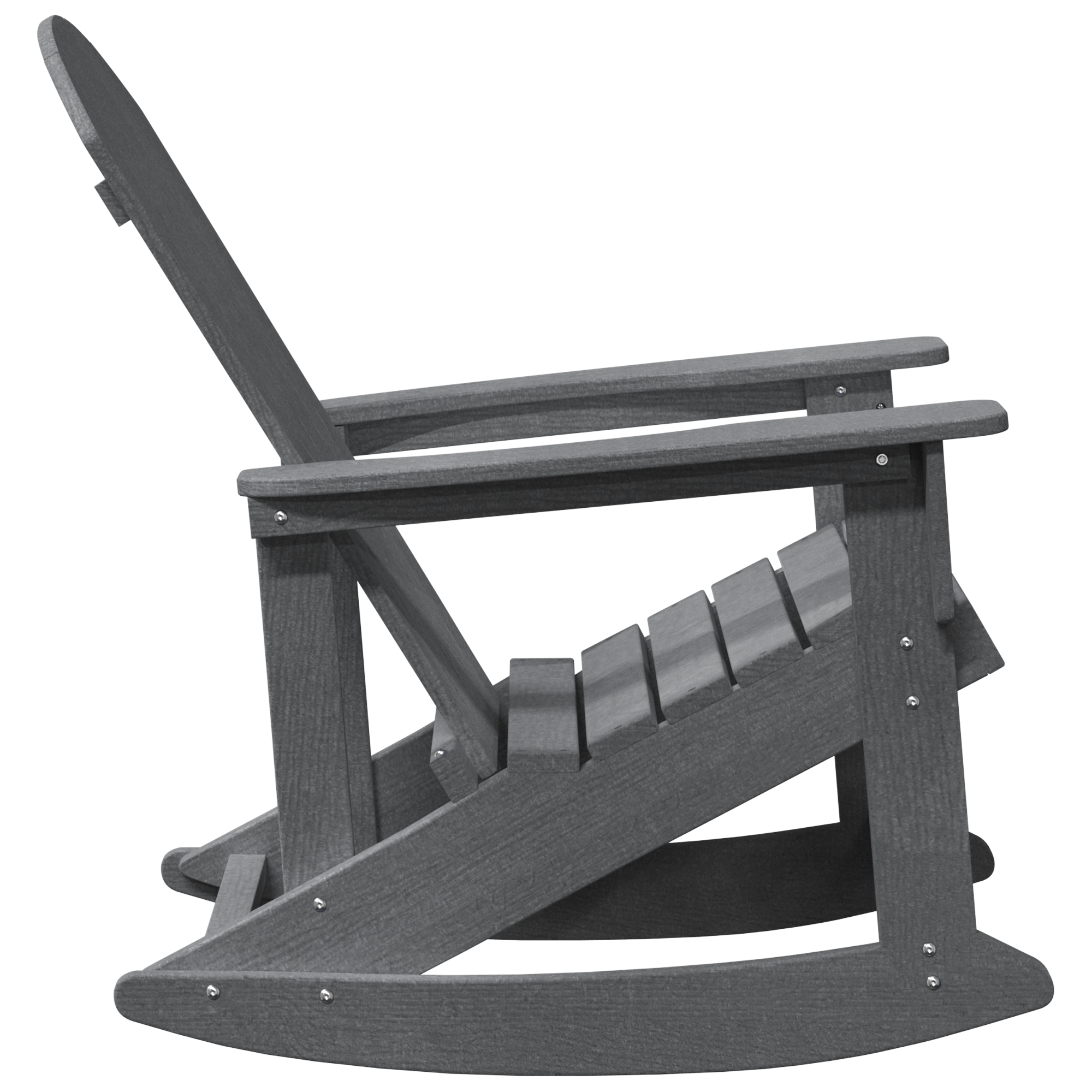 Adirondack gyngestol Lysegrå 73.5 x 92 x 90cm Plast