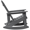Adirondack gyngestol Lysegrå 73.5 x 92 x 90cm Plast