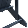 Adirondack-stol Havblå 74 x 82 x 92cm Plast