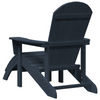 Adirondack-stol Havblå 74 x 82 x 92cm Plast