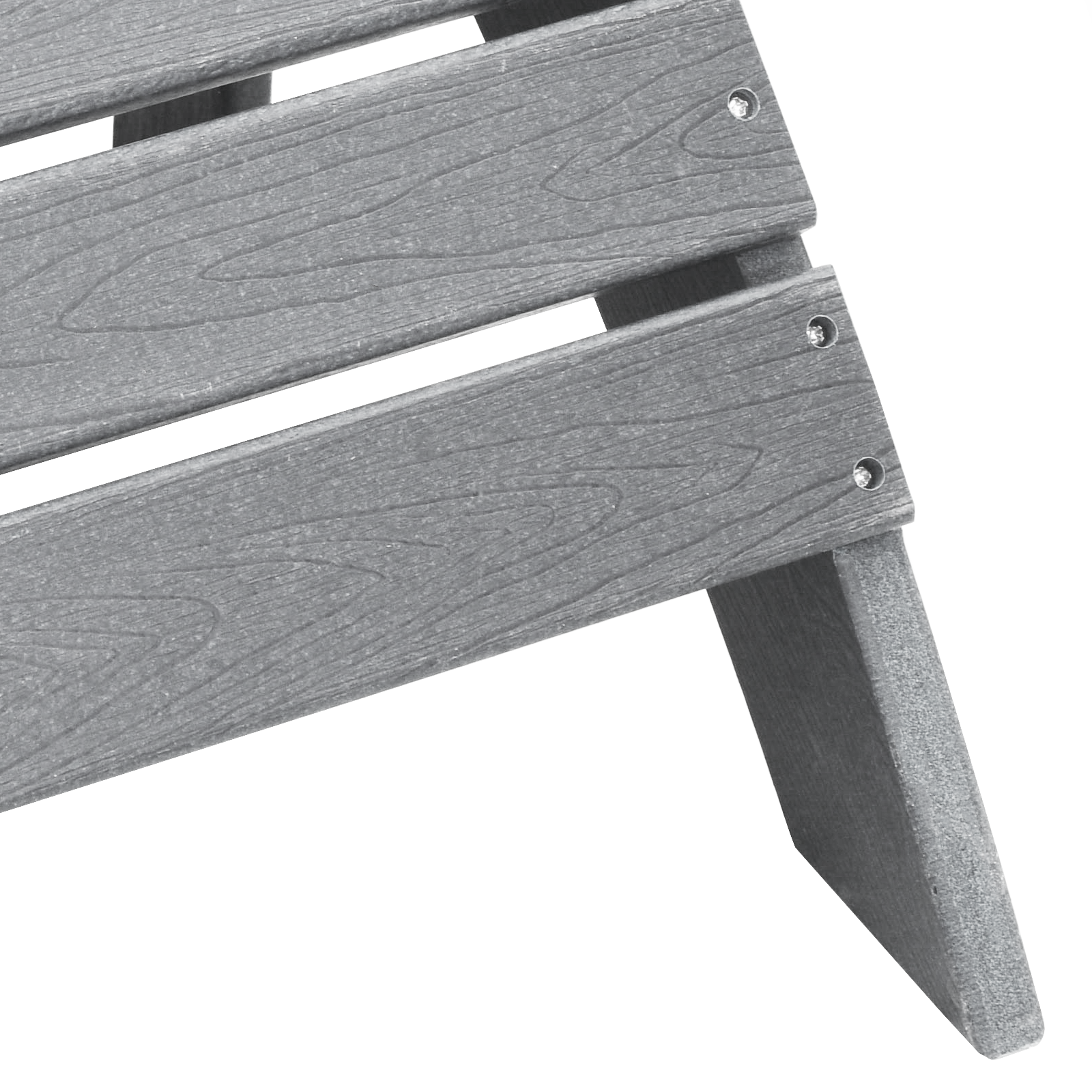 Adirondack-stol Lysegrå 74 x 82 x 92cm Plast