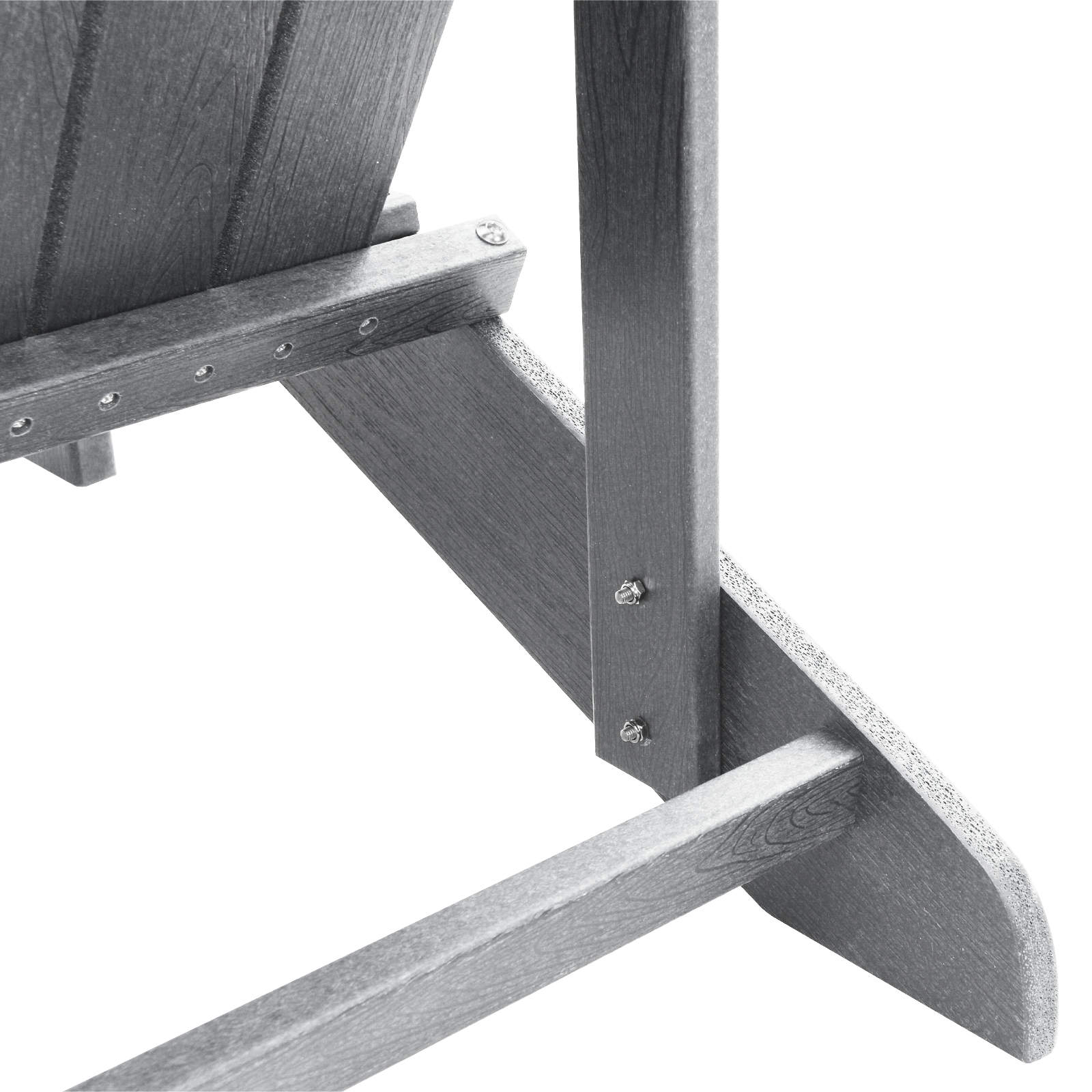 Adirondack-stol Lysegrå 74 x 82 x 92cm Plast