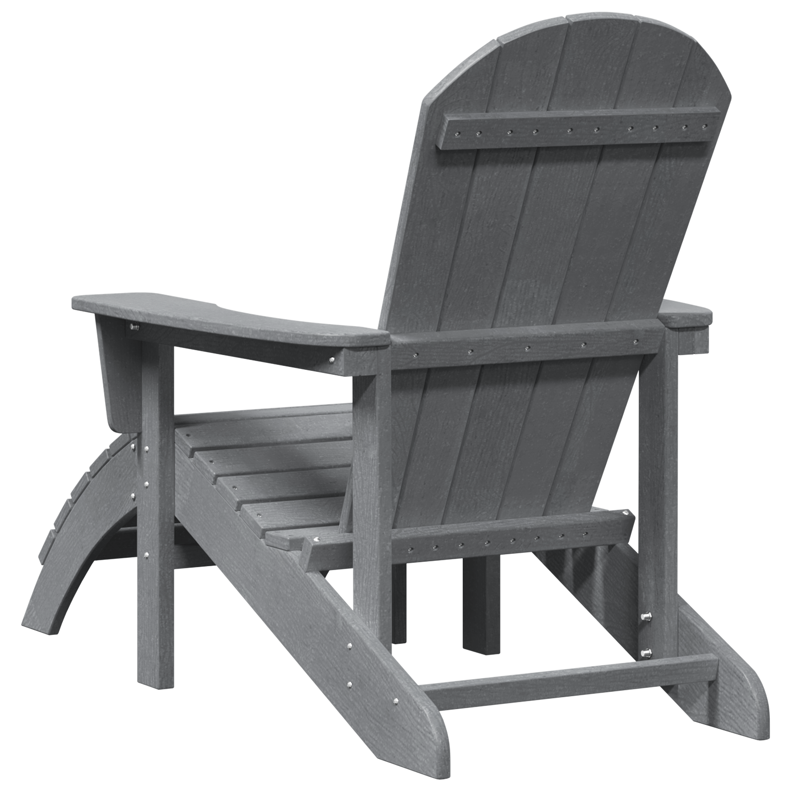 Adirondack-stol Lysegrå 74 x 82 x 92cm Plast