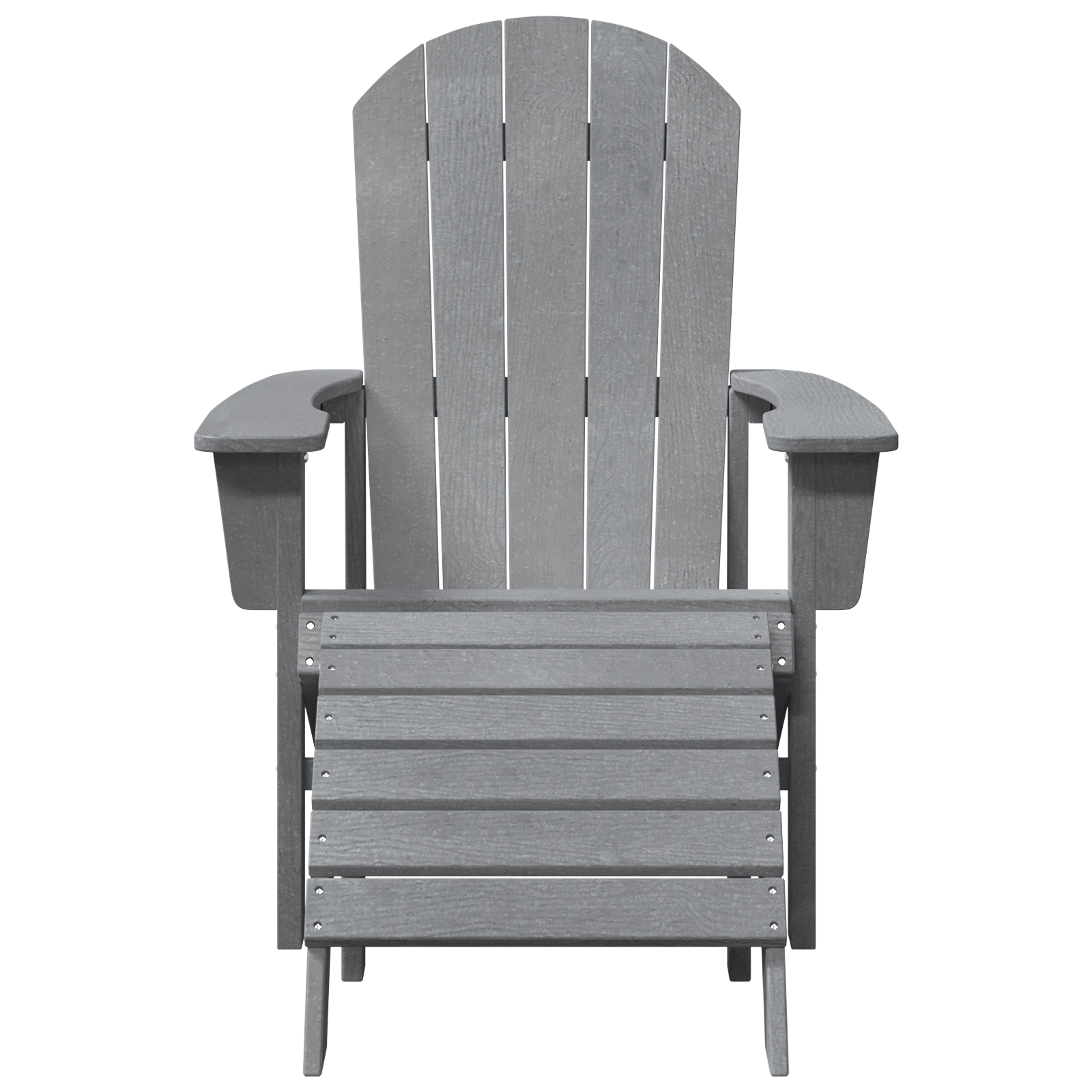 Adirondack-stol Lysegrå 74 x 82 x 92cm Plast