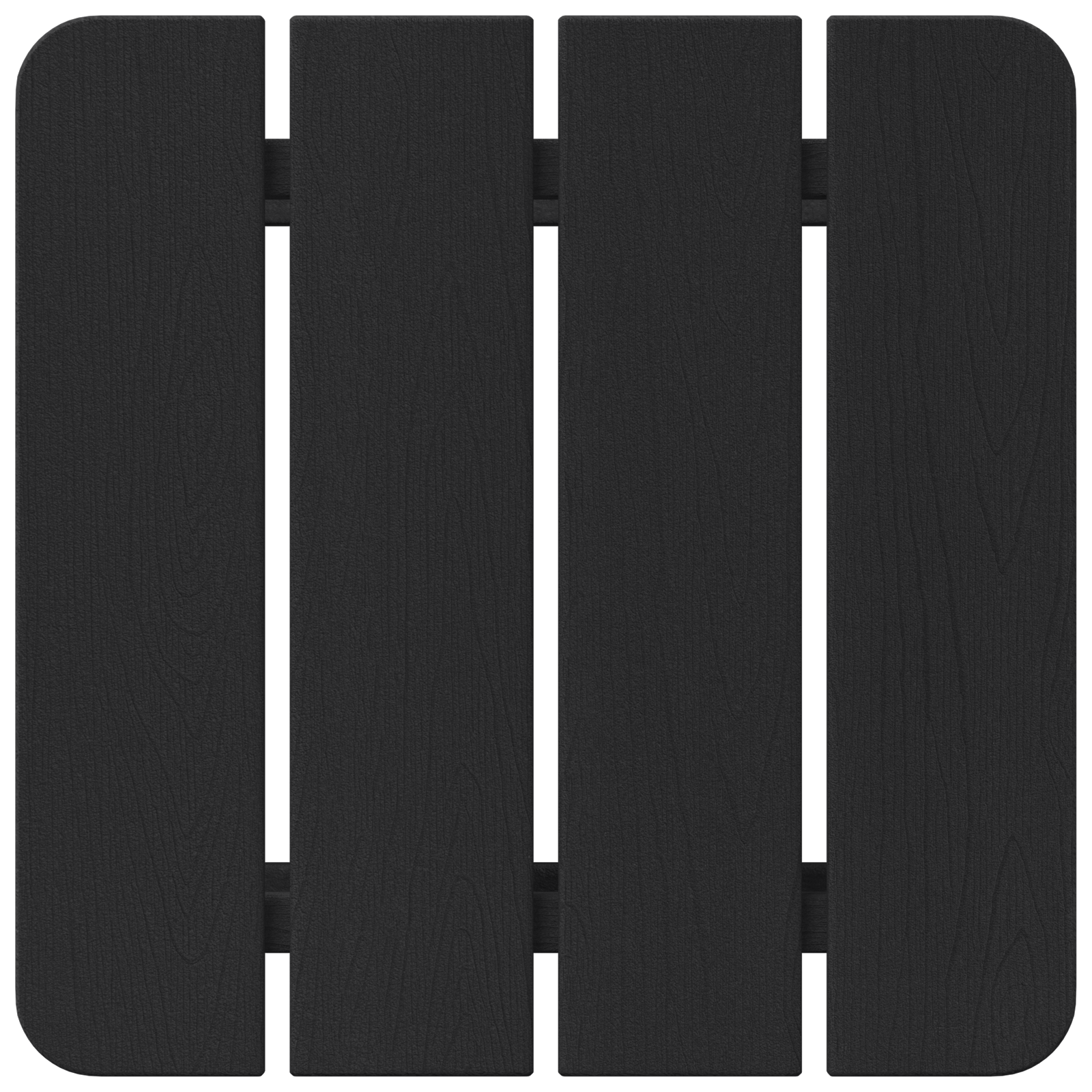 Adirondack Sidebord Svart 38 x 38 x 46 cm HDPE