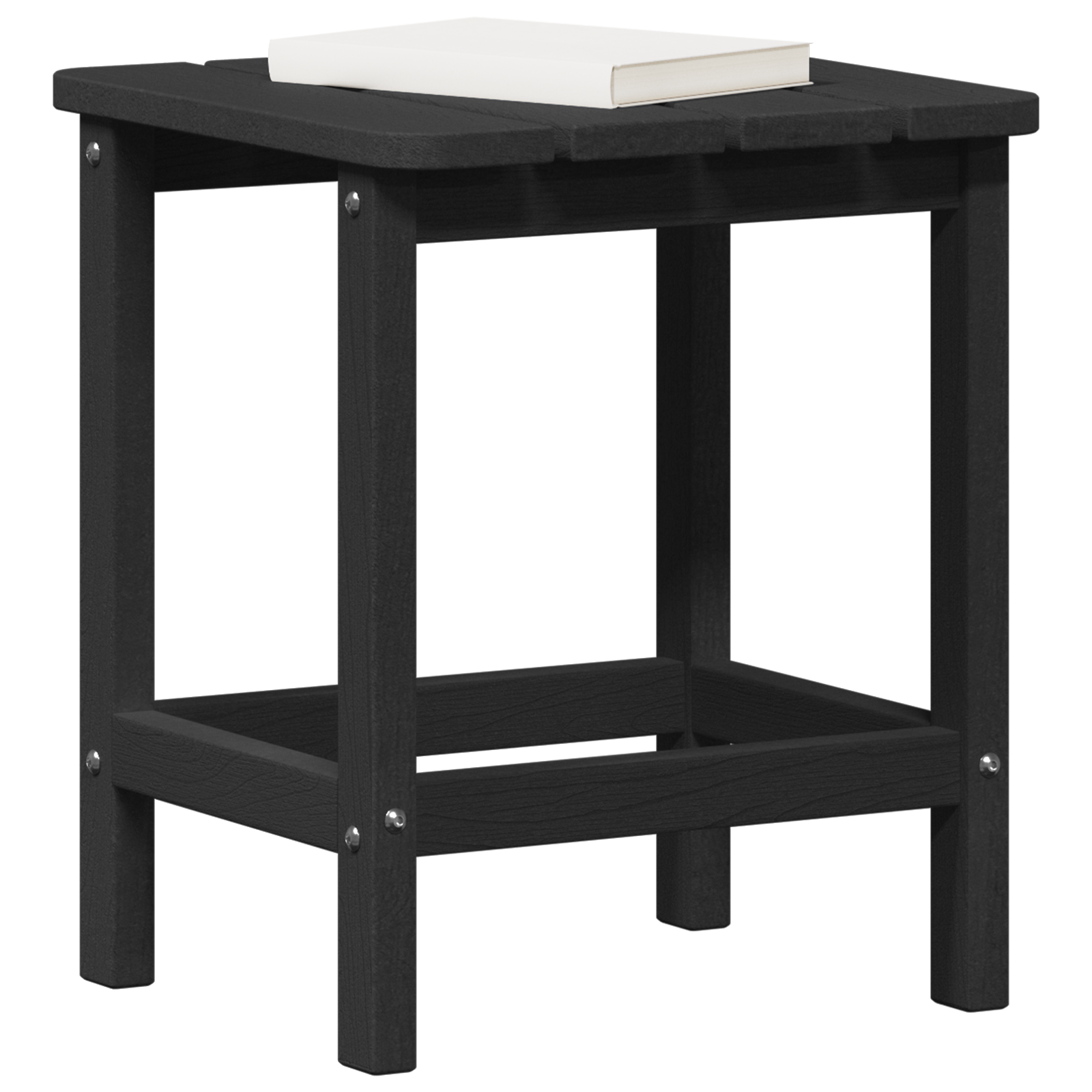 Adirondack Sidebord Svart 38 x 38 x 46 cm HDPE