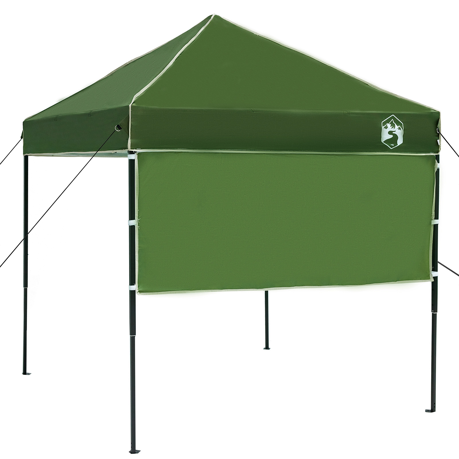 Pop-up markise telt grønn 200 x 200 cm stoff