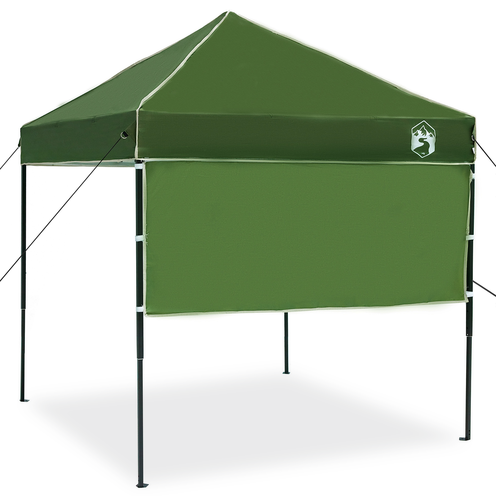 Pop-up markise telt grønn 200 x 200 cm stoff