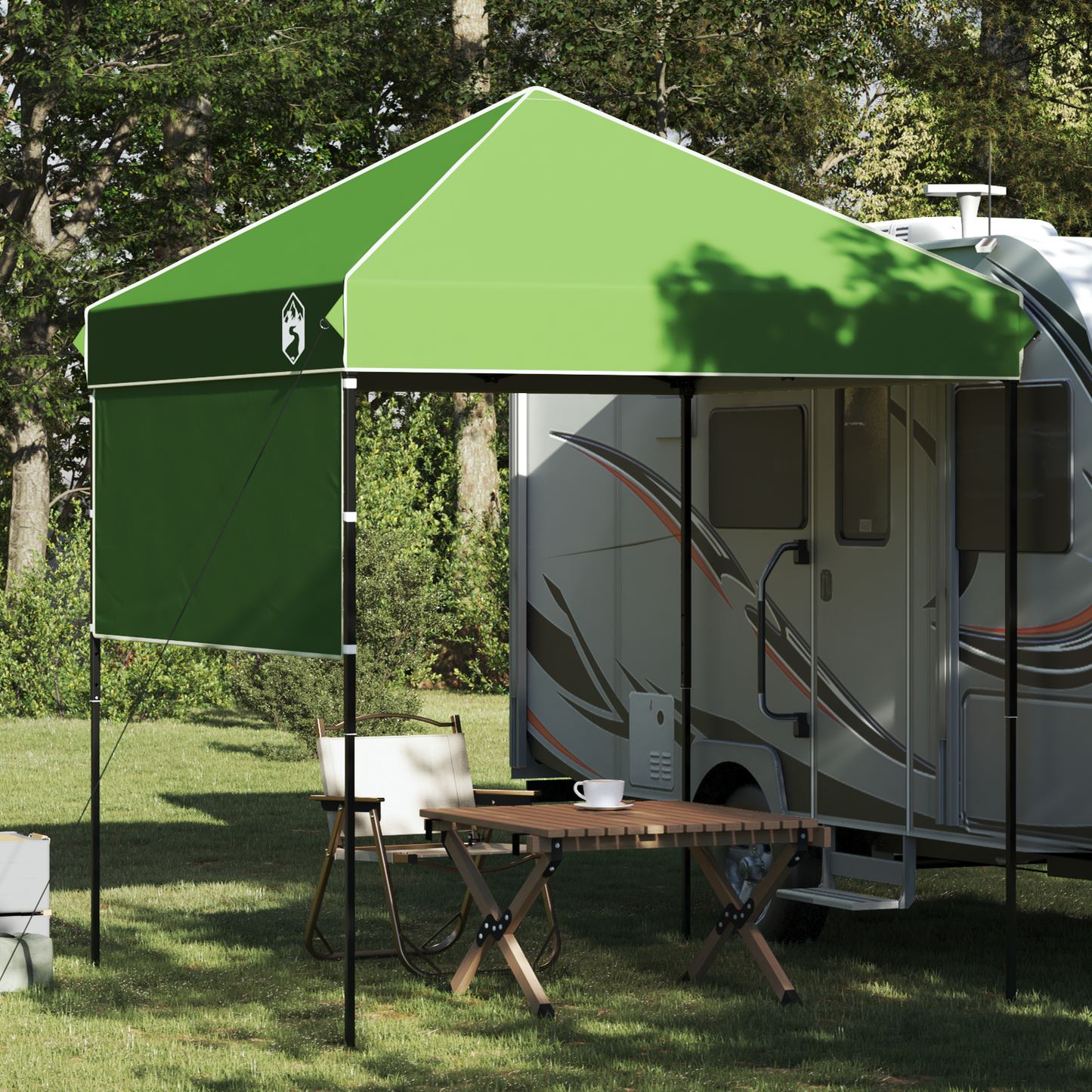 Canopy telt grønn 194 x 194 x 251 cm stoff
