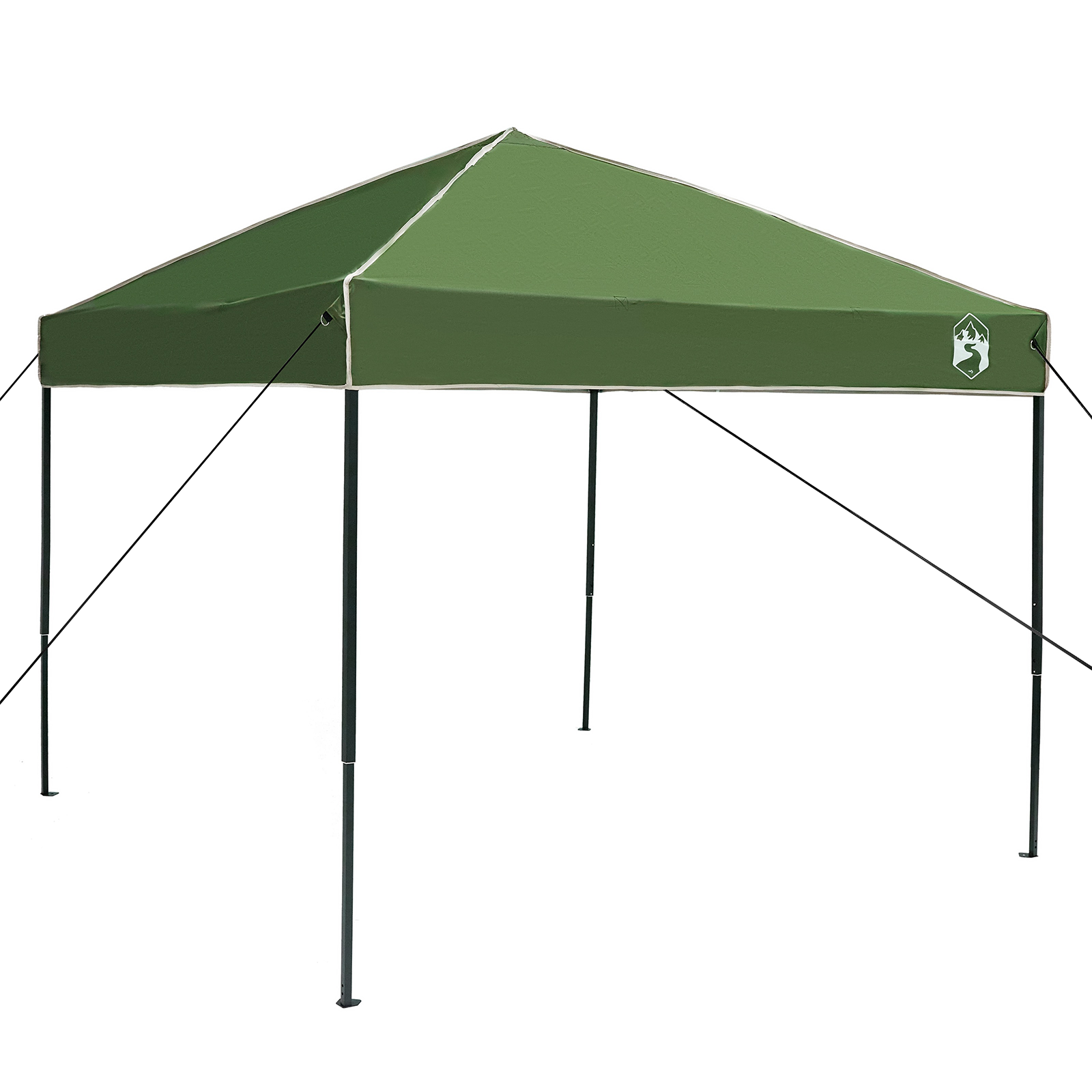 Pop-up markise telt grønn 250 x 250 cm stoff