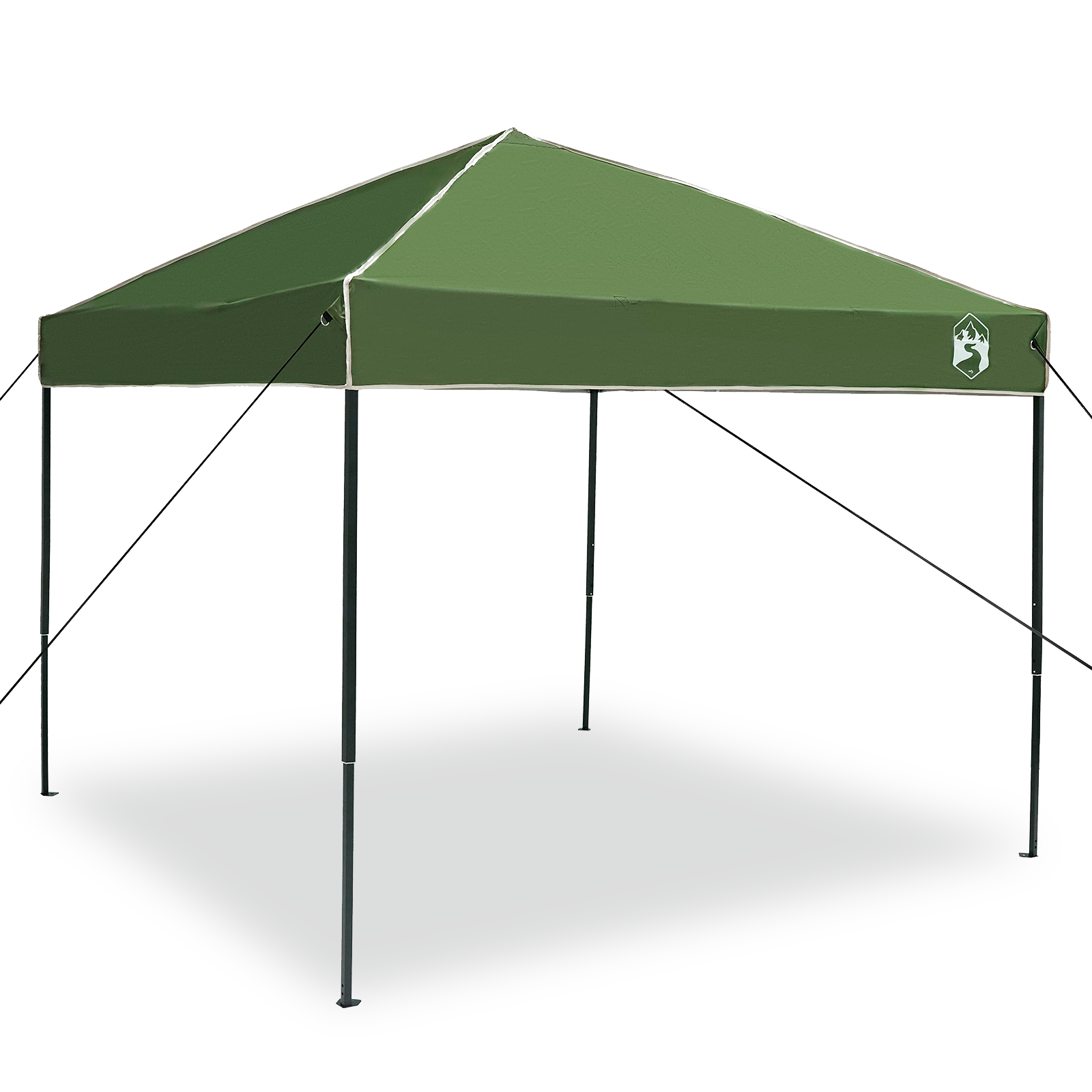 Pop-up markise telt grønn 250 x 250 cm stoff