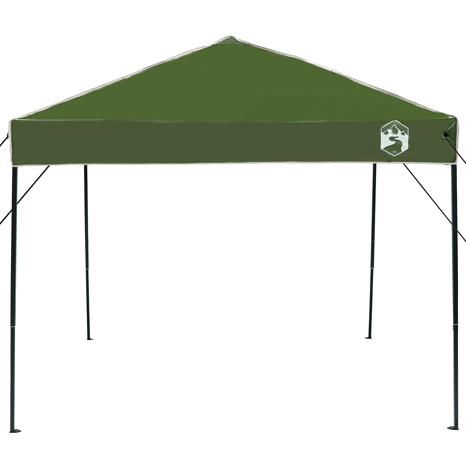 Pop-up markise telt grønn 250 x 250 cm stoff