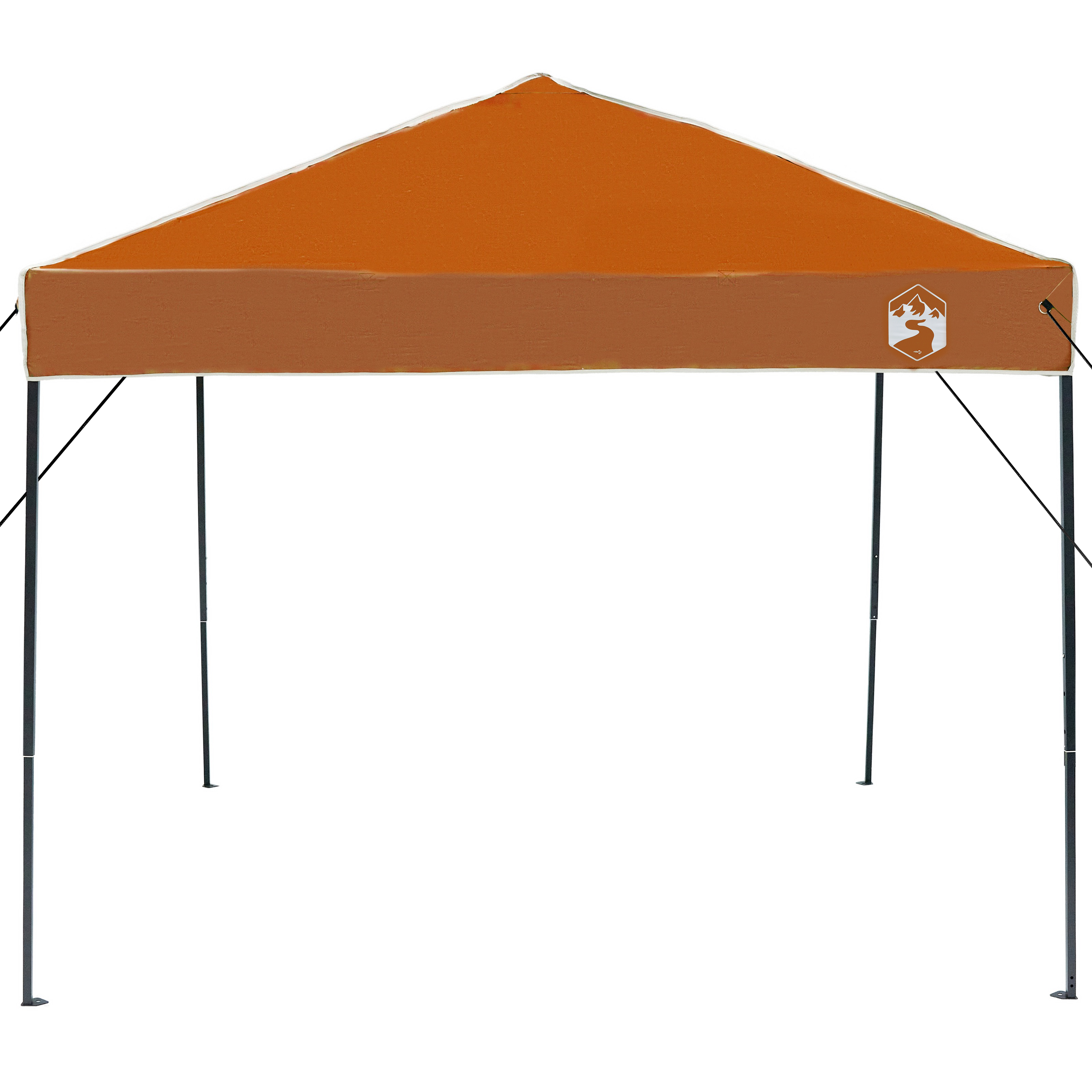 Pop-up markise telt Oransje 250 x 250 cm stoff