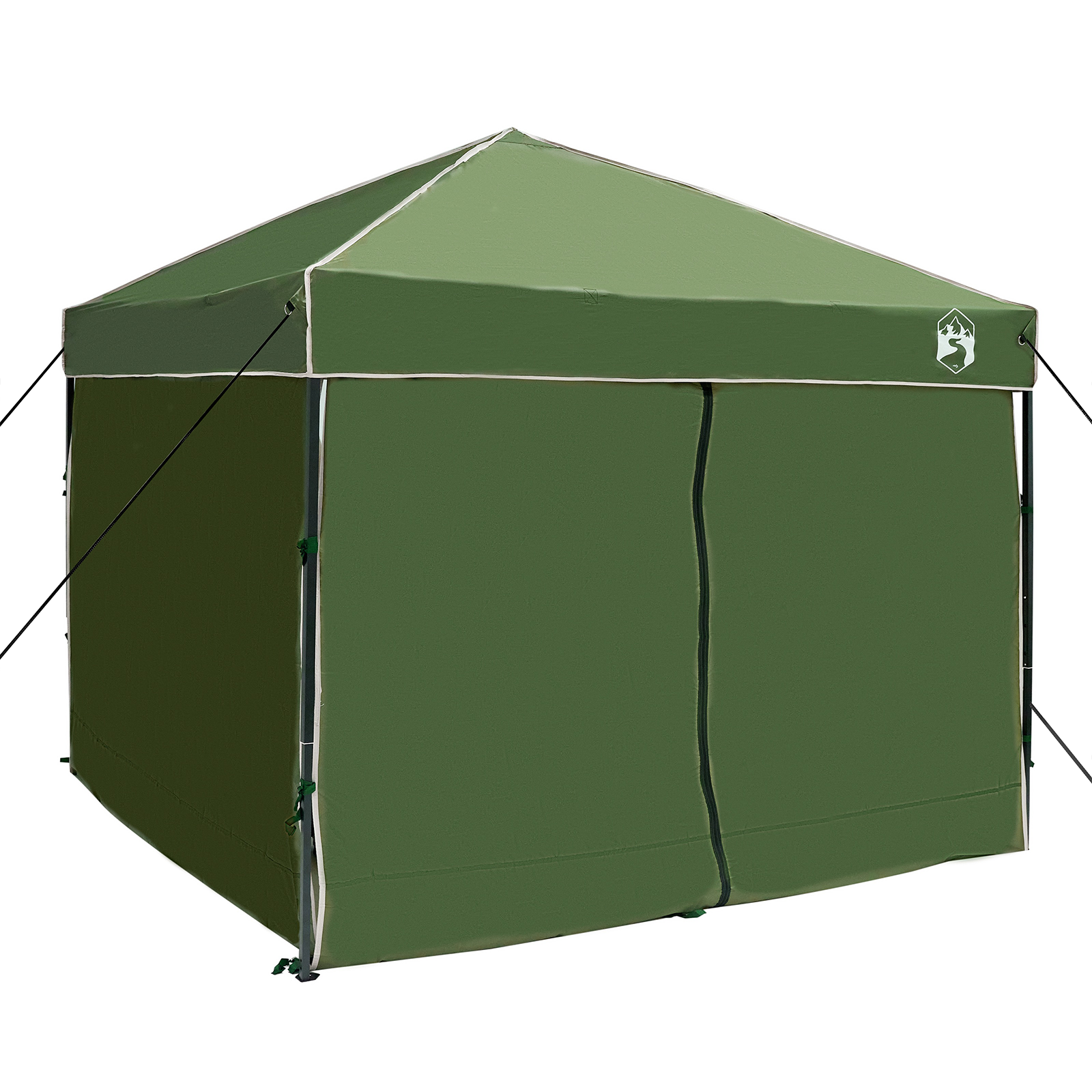 Pop-up markise telt grønn 250 x 250 cm stoff