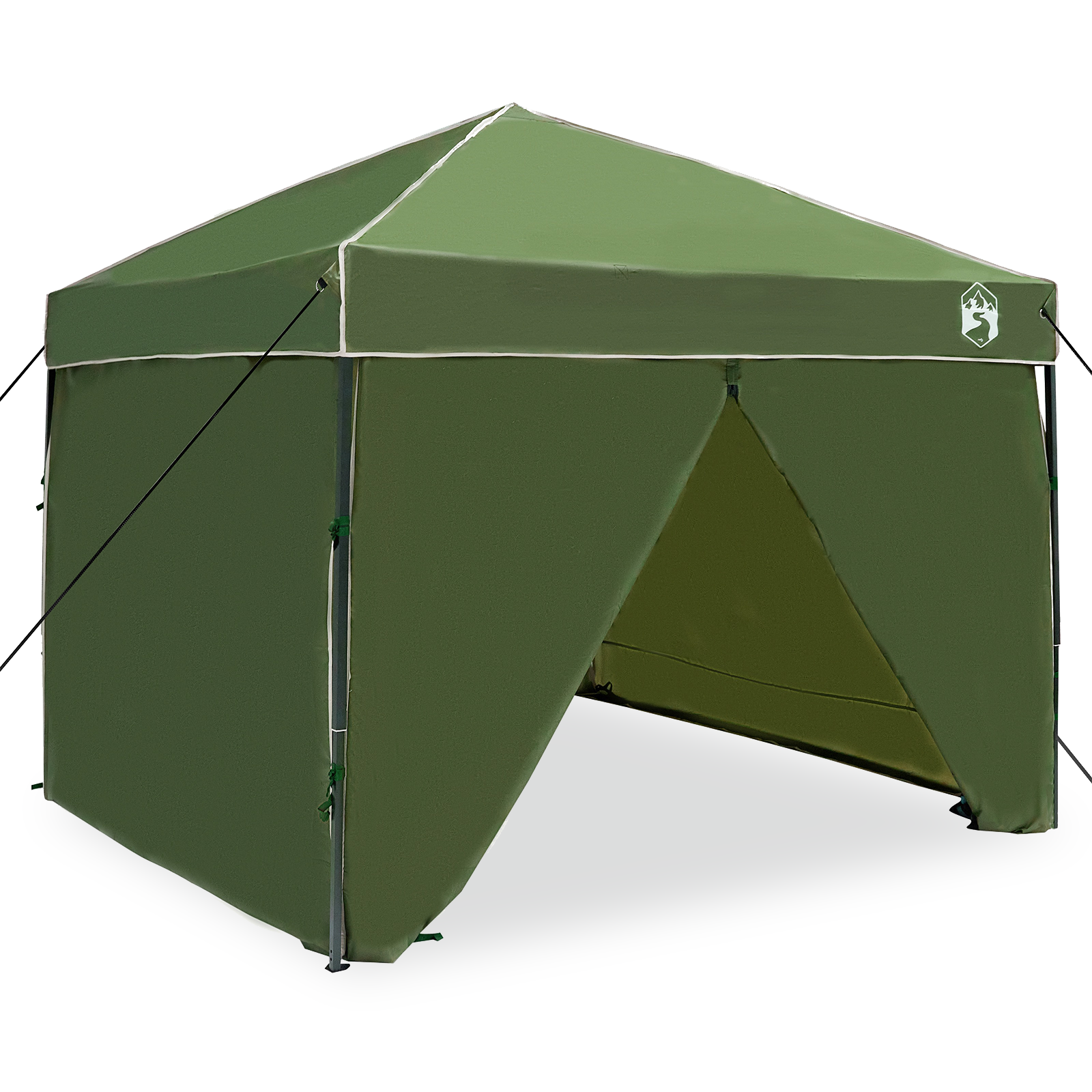 Pop-up markise telt grønn 250 x 250 cm stoff
