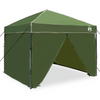 Pop-up markise telt grønn 250 x 250 cm stoff