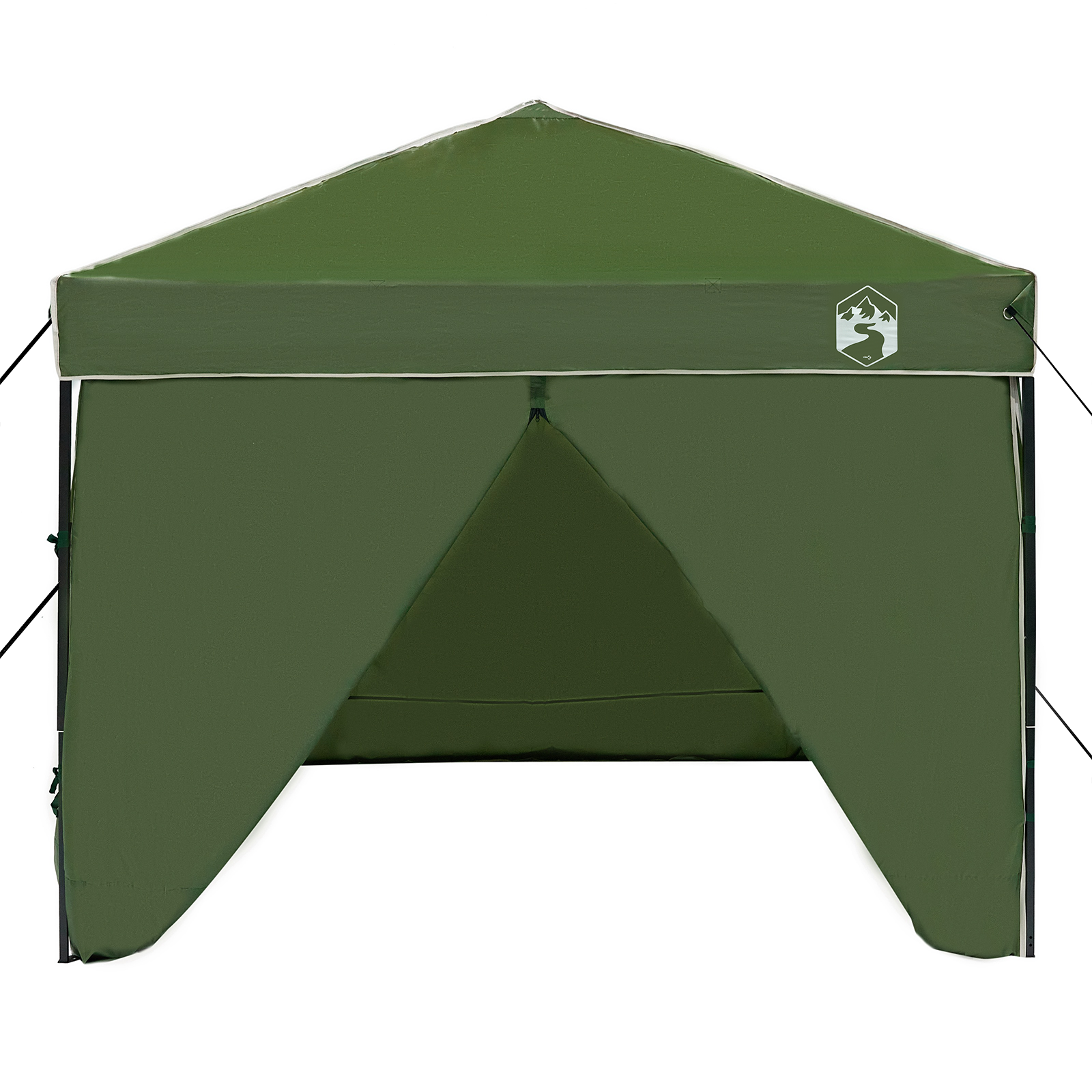 Pop-up markise telt grønn 250 x 250 cm stoff